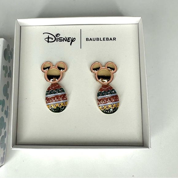 BaubleBar Disney Mickey Mouse Earrings - Easter Egg Mickey Head - Picture 3 of 5